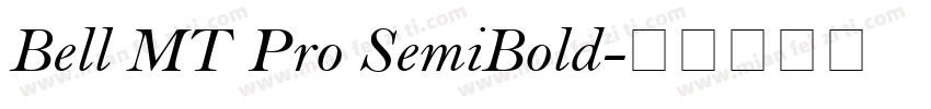 Bell MT Pro SemiBold字体转换